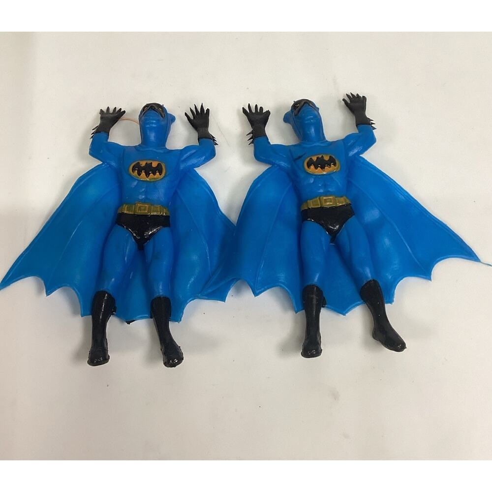 Set Of 2 VTG Rubber Batman Ben Cooper Figure 1973 National Periodical